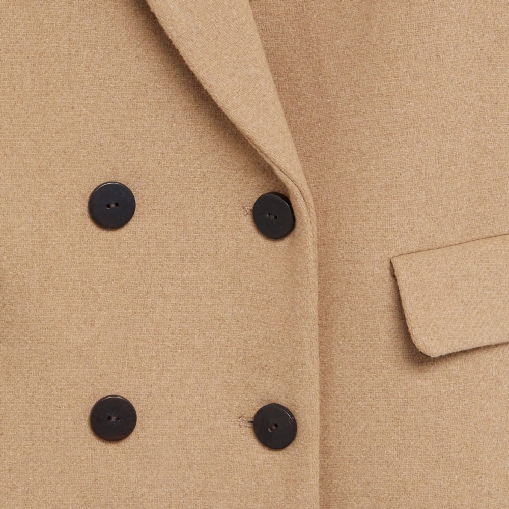 Mango Double-Breasted Wool Coat - Picture 7 of 14